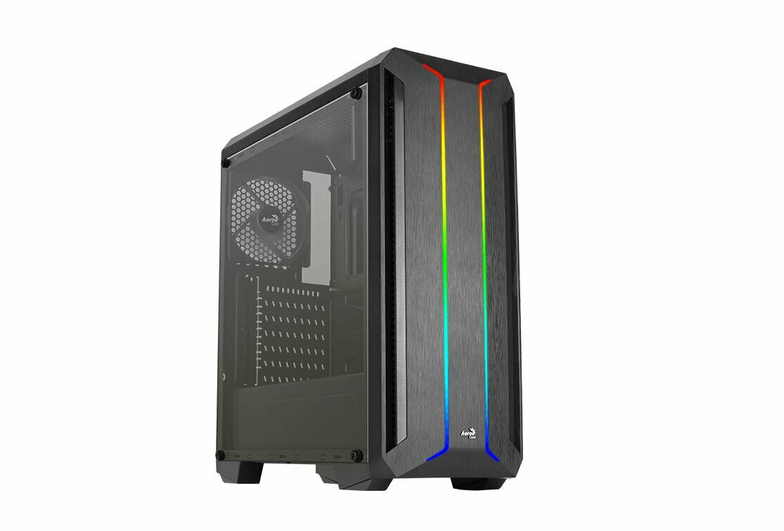 Aerocool Skyline Gaming Midi Tower Κουτί Υπολογιστή με RGB Φωτισμό Μαύρο