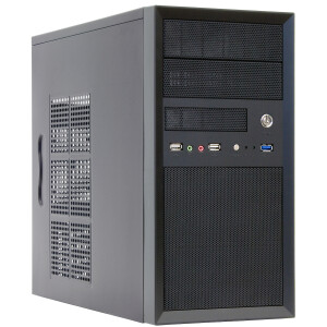 Chieftec CT-01B-OP Mini Tower Κουτί Υπολογιστή Μαύρο