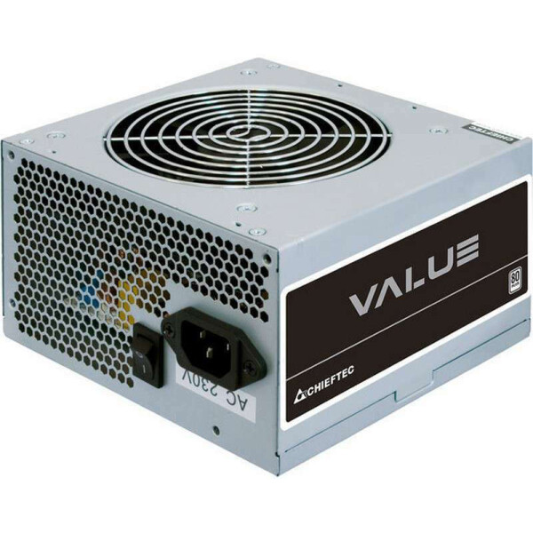 Chieftec Value Series 500W Γκρι Τροφοδοτικό Υπολογιστή Full Wired 80 Plus Standard