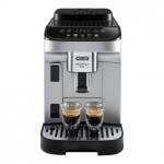 DeLonghi Magnifica Evo Αυτόματη Μηχανή Espresso 1450W Πίεσης 15bar για Cappuccino με Μύλο Άλεσης Ασημί