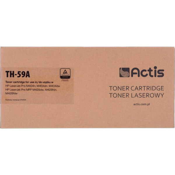 Actis Th-59a Toner (replacement For Hp Cf259a; Supreme; 3000 Pages; Black) With A Toner Level Monitoring Chip. We Recommend Disabling Printer Software Updates.