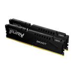Kingston Fury Beast DDR5 64GB RAM με 2x32GB Modules και Ταχύτητα 5200 για Desktop Κωδικός KF552C40BBK2-64