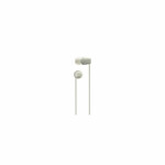 Sony WI-C100 In-ear Bluetooth Handsfree Ακουστικά με Αντοχή στον Ιδρώτα Μπεζ