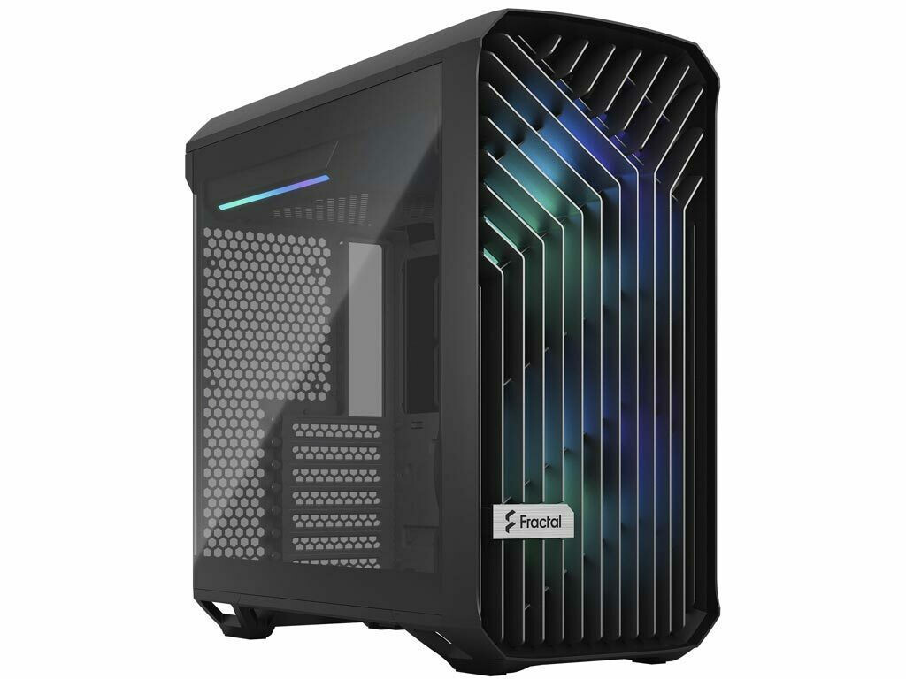 Fractal Design Torrent Compact RGB TG Light Tint Gaming Midi Tower Κουτί Υπολογιστή με Πλαϊνό Παράθυρο Γκρι