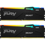 Kingston Fury Beast RGB DDR5 32GB RAM με 2x16GB Modules και Ταχύτητα 5200 για Desktop Κωδικός KF552C40BBAK2-32