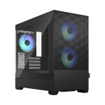 Fractal Design Pop Mini Air Gaming Mini Tower Κουτί Υπολογιστή με Πλαϊνό Παράθυρο και RGB Φωτισμό RGB Black TG Clear