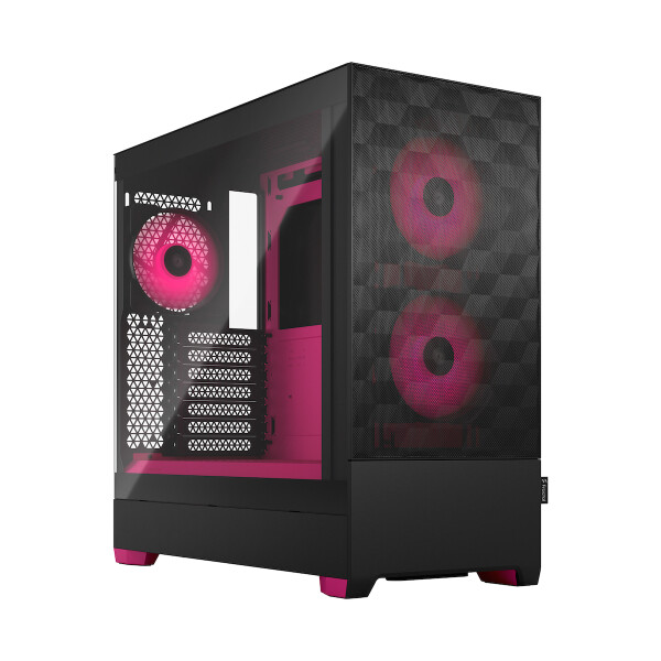 Fractal Design Pop Air Gaming Mini Tower Κουτί Υπολογιστή με Πλαϊνό Παράθυρο και RGB Φωτισμό RGB Magenta Core