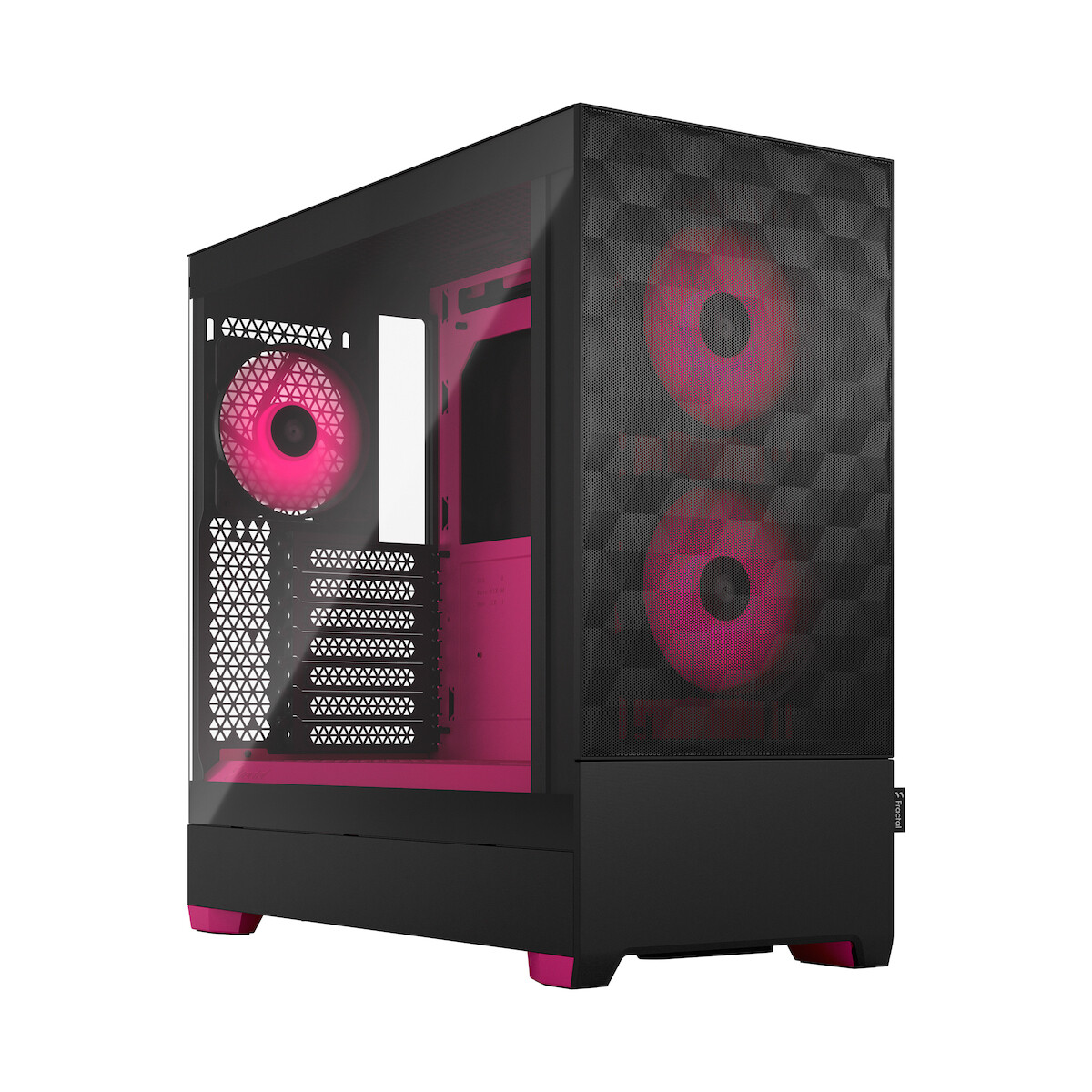 Fractal Design Pop Air Gaming Mini Tower Κουτί Υπολογιστή με Πλαϊνό Παράθυρο και RGB Φωτισμό RGB Magenta Core
