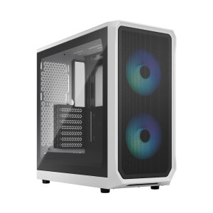 Fractal Design Focus 2 Gaming Midi Tower Κουτί Υπολογιστή με Πλαϊνό Παράθυρο RGB White