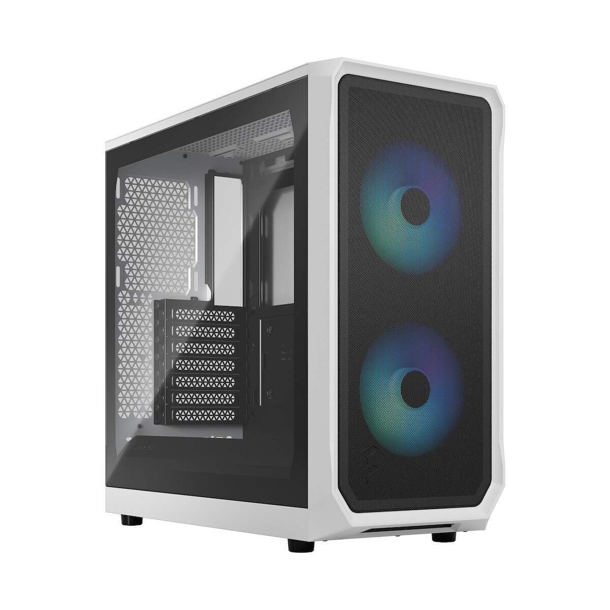 Fractal Design Focus 2 Gaming Midi Tower Κουτί Υπολογιστή με Πλαϊνό Παράθυρο RGB White