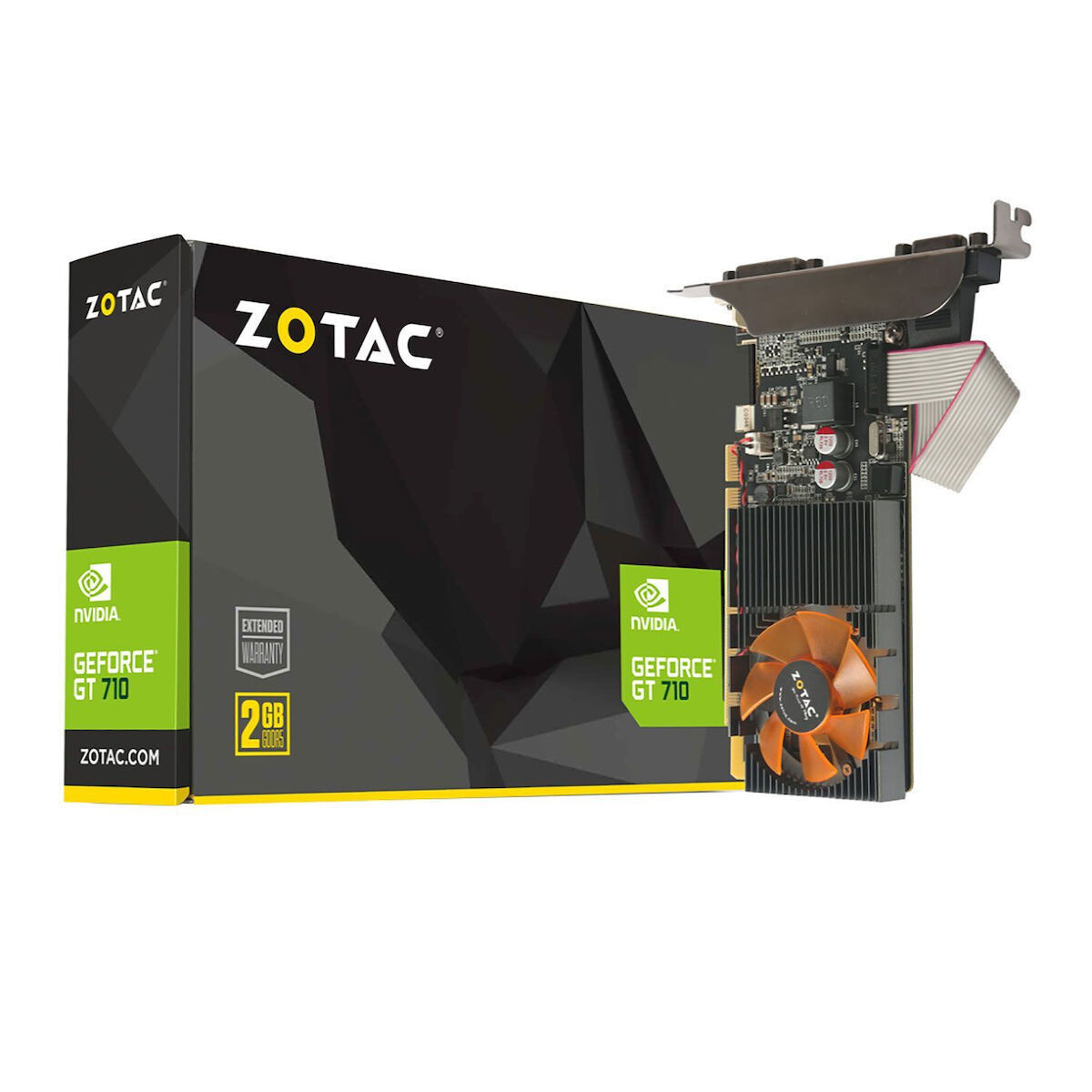Zotac GeForce GT 710 2GB GDDR3 Κάρτα Γραφικών Κωδικός ZT-71310-10L