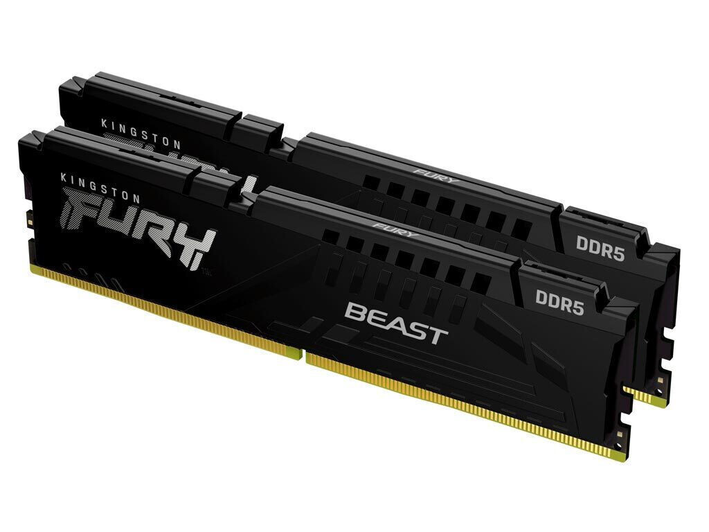 Kingston Fury Beast DDR5 32GB RAM με 2x16GB Modules και Ταχύτητα 5600 για Desktop Κωδικός KF556C36BBEK2-32