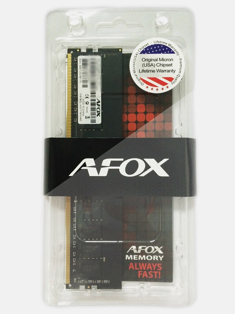 Afox DDR4 με Module 1x4GB και Ταχύτητα 2400 για Desktop Κωδικός AFLD44EN1P