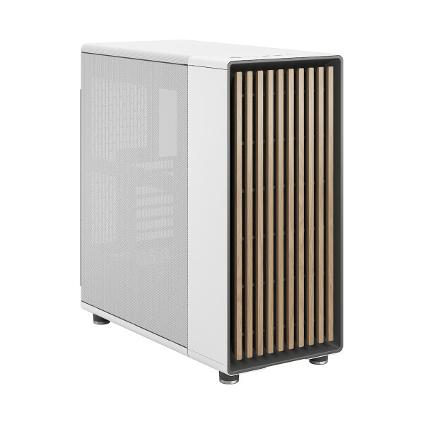 Fractal Design North Gaming Midi Tower Κουτί Υπολογιστή με Πλαϊνό Παράθυρο Chalk White