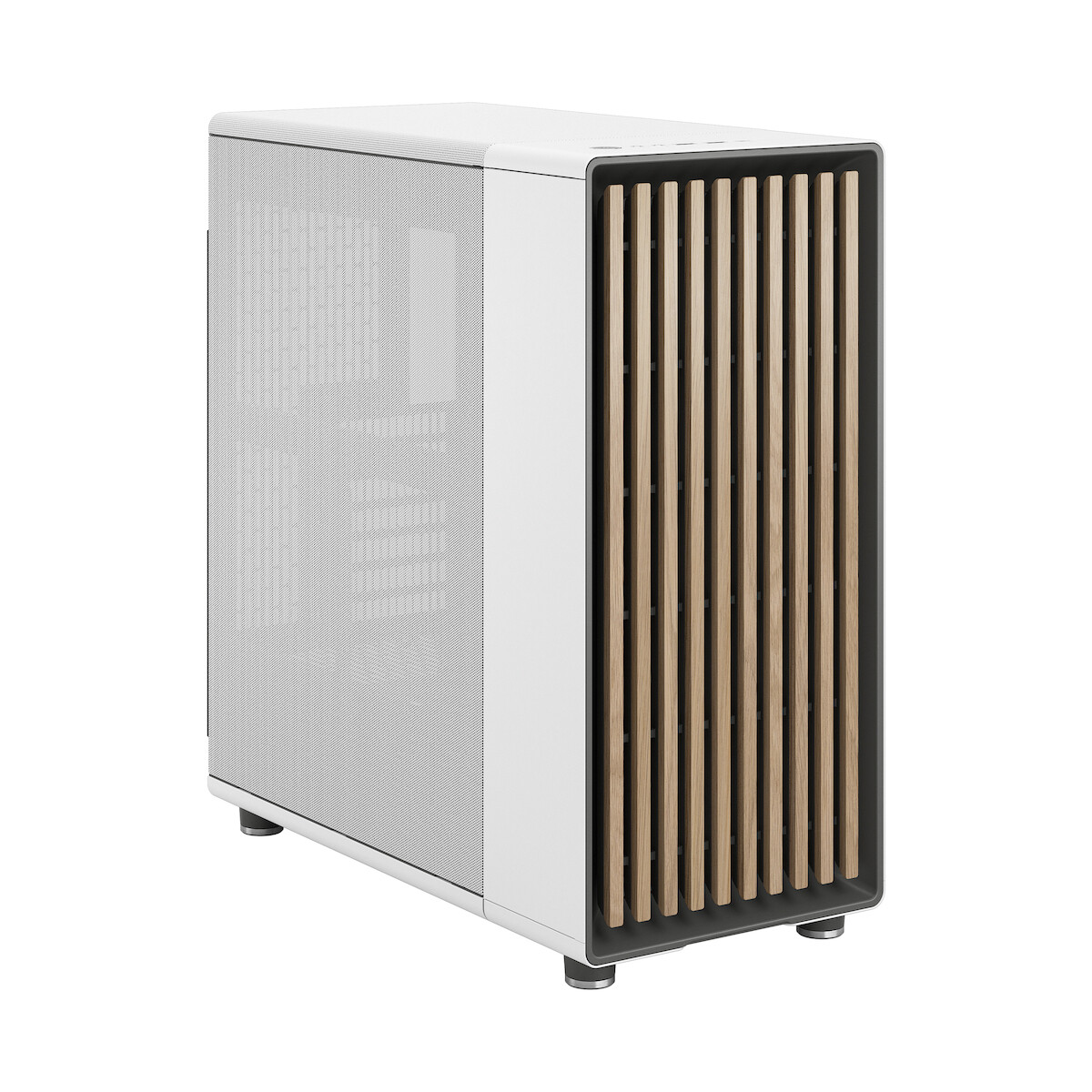 Fractal Design North Gaming Midi Tower Κουτί Υπολογιστή με Πλαϊνό Παράθυρο Chalk White