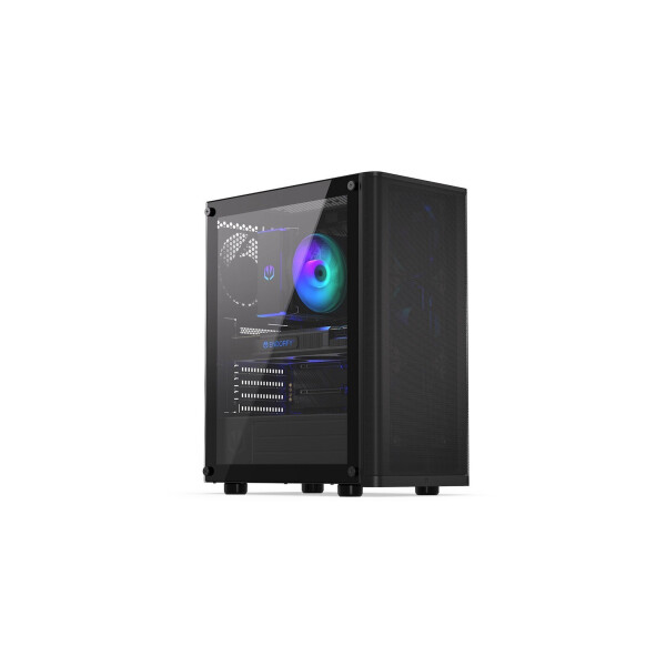 Endorfy Ventum 200 Air Gaming Midi Tower Κουτί Υπολογιστή με Πλαϊνό Παράθυρο Μαύρο