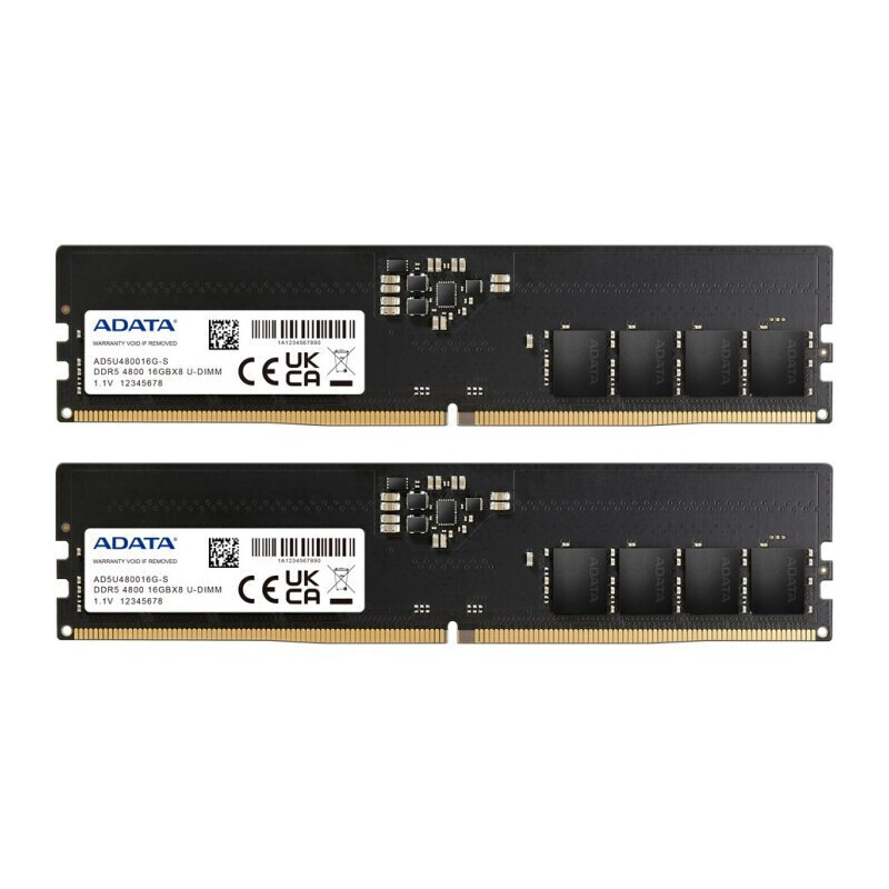 Adata DDR5 64GB RAM με 2x32GB Modules και Ταχύτητα 4800 για Desktop Κωδικός AD5U480032G-DT