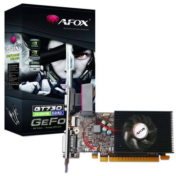 Afox GeForce GT 730 1GB GDDR3 LP Κάρτα Γραφικών Κωδικός AF730-1024D3L7-V1