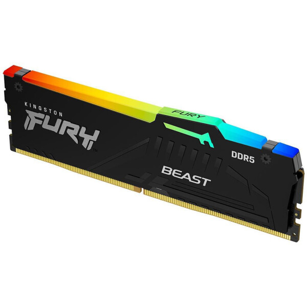 Kingston Fury Beast RGB DDR5 με Module 1x32GB και Ταχύτητα 5600 για Desktop Κωδικός KF556C36BBEA-32
