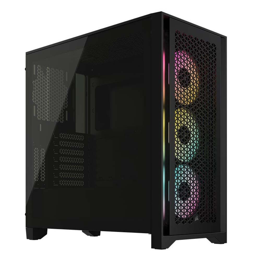 Corsair 4000D RGB Airflow Gaming Midi Tower Κουτί Υπολογιστή με Πλαϊνό Παράθυρο Μαύρο