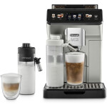 DeLonghi Eletta Explore Αυτόματη Μηχανή Espresso 1450W Πίεσης 19bar για Cappuccino με Μύλο Άλεσης Titanium