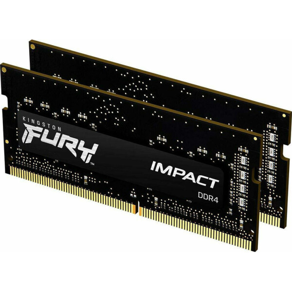 Kingston Fury Impact DDR4 32GB RAM με 2x16GB Modules και Ταχύτητα 3200 για Laptop Κωδικός KF432S20IBK2/32