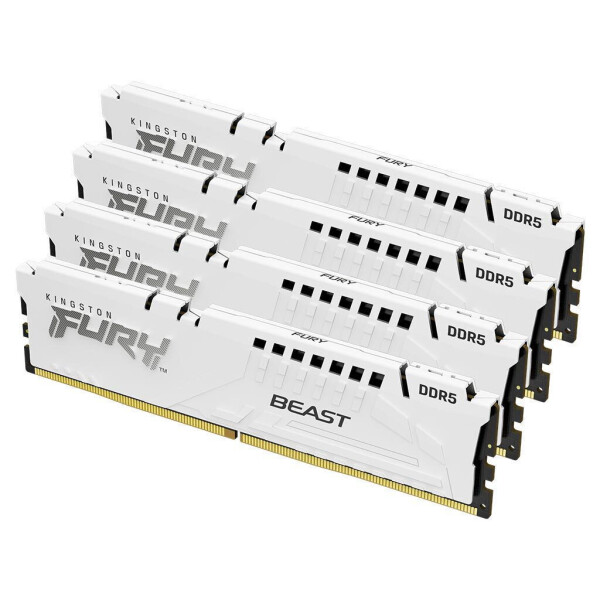 Kingston Fury Beast DDR5 64GB RAM με 4x16GB Modules και Ταχύτητα 6000 για Desktop Κωδικός KF560C40BWK4-64