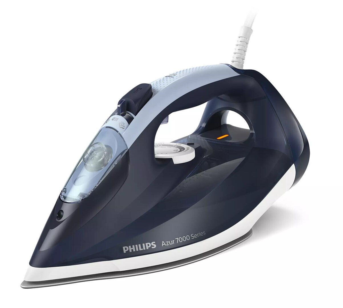 Philips 7000 Series Dst7030/20 Iron Dry &amp; Steam Iron Steamglide Plus Soleplate 2800 W Blue