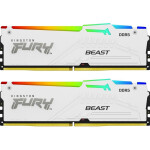 Kingston Fury Beast RGB DDR5 32GB RAM με 2x16GB Modules και Ταχύτητα 5600 για Desktop Κωδικός KF556C40BWAK2-32