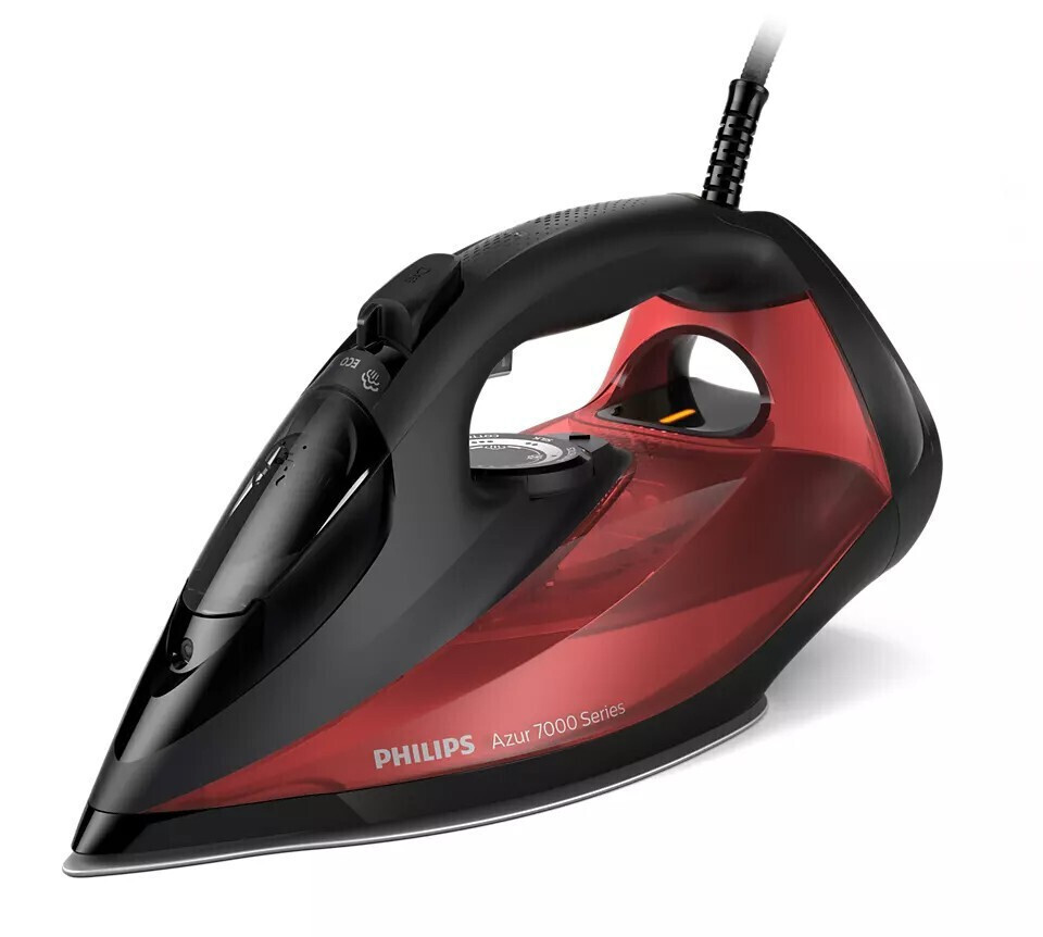 Philips 7000 Series Dst7022/40 Iron Steam Iron Steamglide Plus Soleplate 2800 W Black, Red