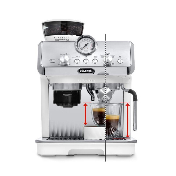 DeLonghi La Specialista Αυτόματη Μηχανή Espresso 1550W Πίεσης 15bar με Μύλο Άλεσης Λευκή