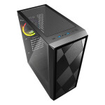 Sharkoon VS8 RGB Gaming Micro Tower Κουτί Υπολογιστή με Πλαϊνό Παράθυρο Μαύρο