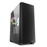 Sharkoon VS9 RGB Gaming Midi Tower Κουτί Υπολογιστή με Πλαϊνό Παράθυρο Μαύρο