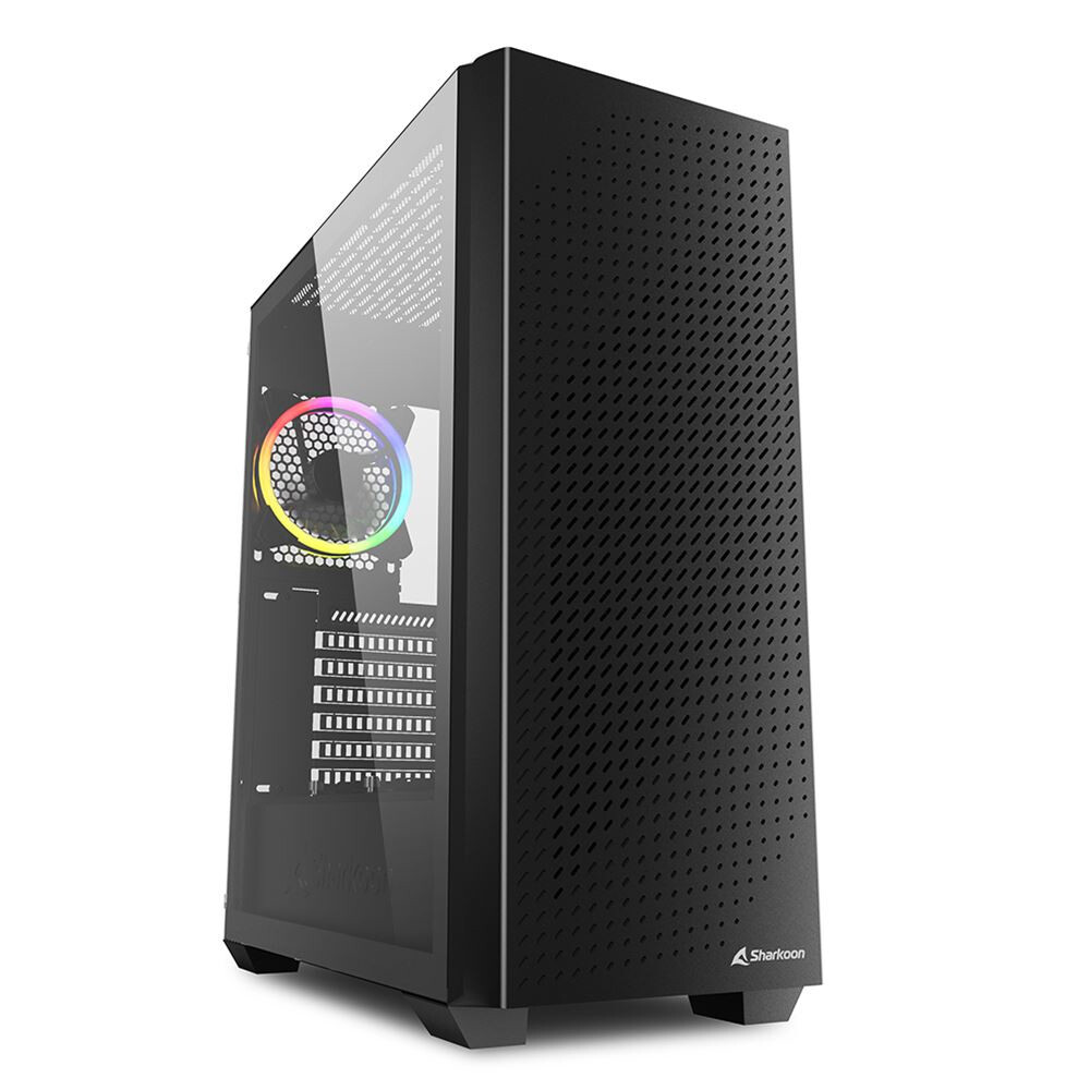 Sharkoon VS9 RGB Gaming Midi Tower Κουτί Υπολογιστή με Πλαϊνό Παράθυρο Μαύρο