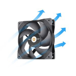 Thermaltake Swafan GT12 Reverse Blade Case Fan 120mm 2000rpm / 58.17cfm Χωρίς Led Φωτισμό και Σύνδεση 4-Pin PWM