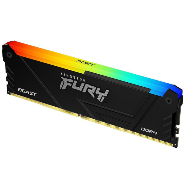 Kingston Fury Beast RGB DDR4 με Module 1x8GB και Ταχύτητα 3200 για Desktop Κωδικός KF432C16BB2A/8
