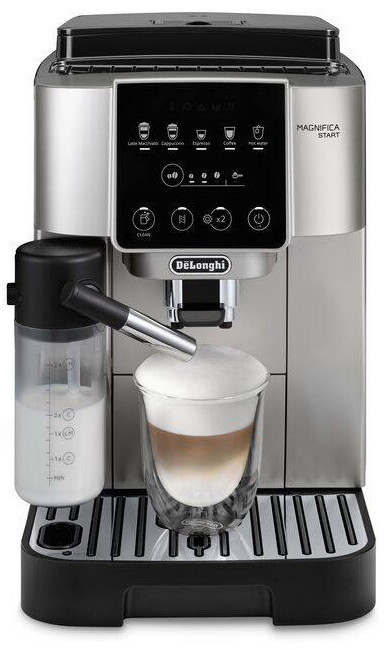 DeLonghi Magnifica Start Αυτόματη Μηχανή Espresso 1450W Πίεσης 15bar με Μύλο Άλεσης Ασημί