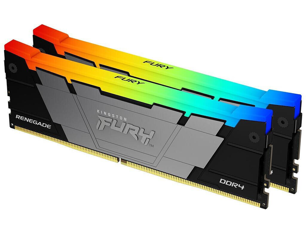 Kingston Fury Renegade DDR4 32GB RAM με 2x16GB Modules και Ταχύτητα 3600 για Desktop Κωδικός KF436C16RB12AK2/32
