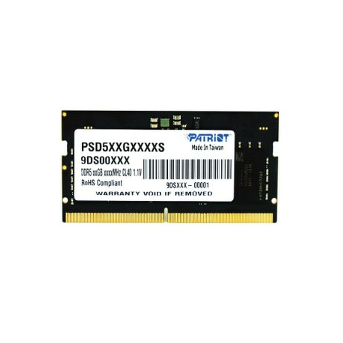 Patriot Signature DDR5 με Module 1x16GB και Ταχύτητα 4800 για Laptop Κωδικός PSD516G480081S