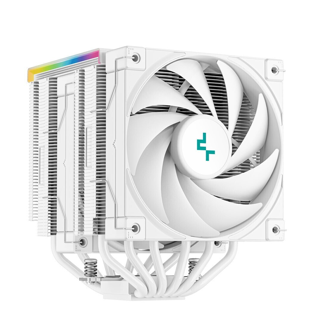 Deepcool AK620 Digital Ψύκτρα Επεξεργαστή Διπλού Ανεμιστήρα για Socket AM4/AM5/1200/115x/1700 με ARGB Φωτισμό Λευκή