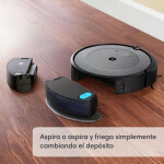 iRobot Roomba Combo i5 Σκούπα Ρομπότ με Οπτική Χαρτογράφηση Γκρι