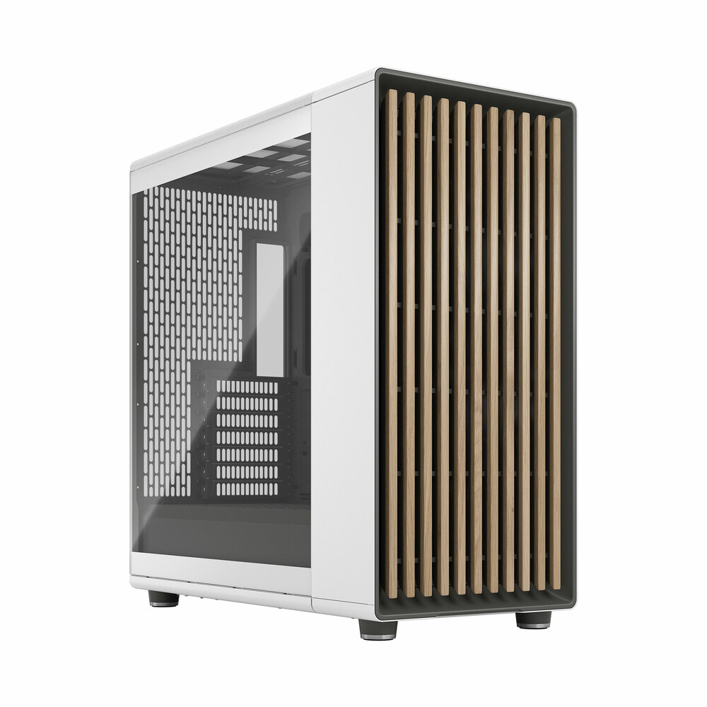 Fractal Design FD-C-NOR1X-04 Gaming Midi Tower Κουτί Υπολογιστή με Πλαϊνό Παράθυρο Chalk White