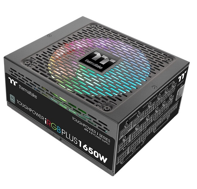 Thermaltake Toughpower IRGB Plus 1650W Μαύρο Τροφοδοτικό Υπολογιστή Full Modular 80 Plus Titanium