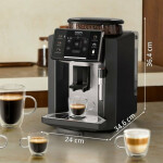 Krups Sensation Αυτόματη Μηχανή Espresso 1450W Πίεσης 15bar με Μύλο Άλεσης Μαύρη