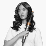 Dyson HS05 Airwrap Complete Long Diffuse Ηλεκτρική Βούρτσα με Αέρα Περιστρεφόμενη Κεφαλή για Ίσιωμα και Μπούκλες 1300W Bright Nickel / Bright Copper