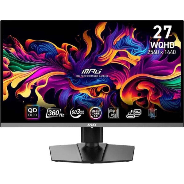 MSI 271QRX QD-OLED Gaming Monitor 26.5 QHD 2560x1440 360Hz με Χρόνο Απόκρισης 0.03ms GTG