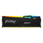 Kingston Fury Beast RGB DDR5 64GB RAM με 4x16GB Modules και Ταχύτητα 6000 για Desktop Κωδικός KF560C40BBAK4-64