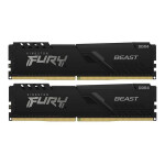 Kingston Fury Beast DDR4 64GB RAM με 2x32GB Modules και Ταχύτητα 3200 για Desktop Κωδικός KF432C16BB2AK2/64