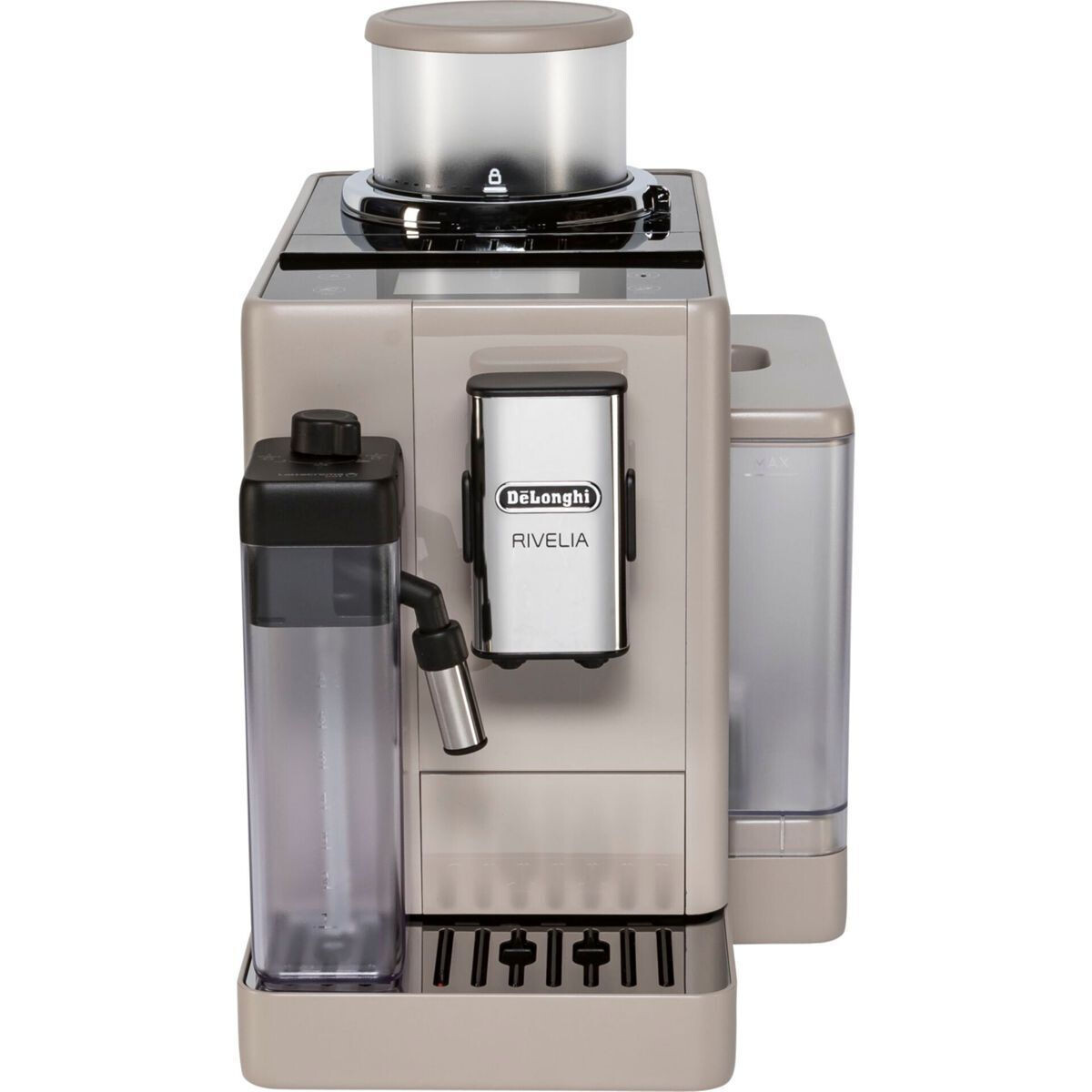 DeLonghi Rivelia Αυτόματη Μηχανή Espresso 1450W Πίεσης 19bar για Cappuccino με Μύλο Άλεσης Μπεζ