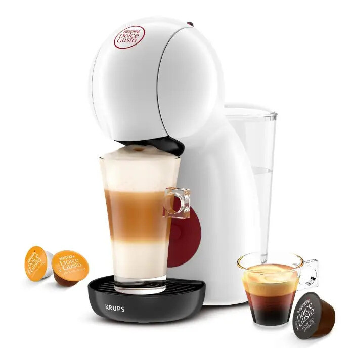 Krups Piccolo XS Καφετιέρα για Κάψουλες Dolce Gusto Πίεσης 15bar Λευκή Κωδικός KP1A3110